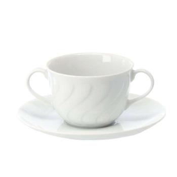 Daphne fehér porcelán leveses csésze 300 ml kép