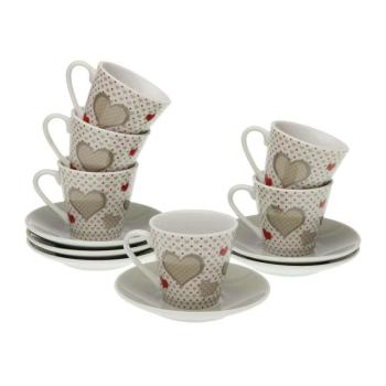 Darabos Kávéscsésze Szett Versa Sweet Porcelán (6 Darabok) kép