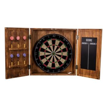 Darts szett fa tartóban - Antic Line kép