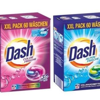 Dash ALPEN FRISCHE + COLOR FRISCHE MIX Mosókapszula 120 mosáshoz kép