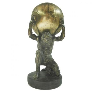 Dekoratív Figura DKD Home Decor Atlas 15 x 14 x 28 cm Aranysàrga... kép