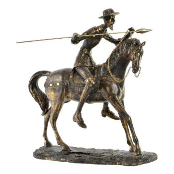 Dekoratív Figura DKD Home Decor Don Quijote Gyanta (36 x 19 x 39 cm) kép