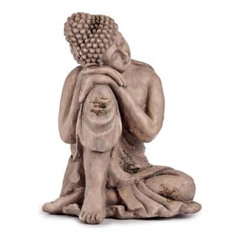 Dekoratív kerti figura Buddha Szürke Polyresin (34,5 x 54,5 x 31 cm) kép