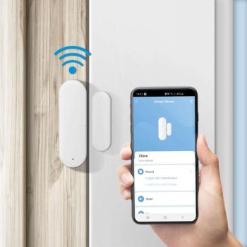 Delight Smart Wi-Fi-s nyitásérzékelő - 2 x AAA - öntapadós nyitás... kép