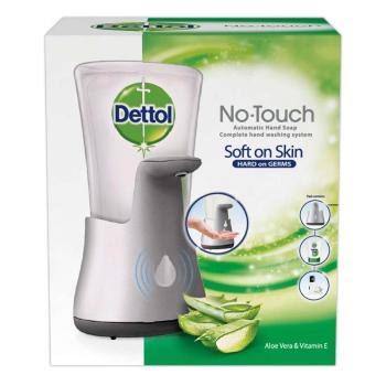 Dettol érintés nélküli Kézmosó készülék és aloe verás utántöltő 250ml kép