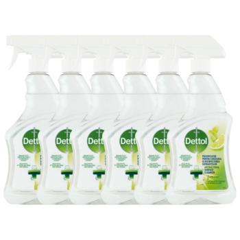 Dettol Lime&amp;Menta antibakteriális felülettisztító Spray 6x500ml kép