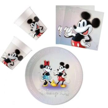 Disney 100 Mickey party szett 36 db-os 23 cm-es tányérral kép