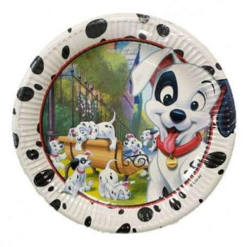 Disney 101 Dalmatians, Kiskutya Papírtányér 8 db-os 23 cm kép