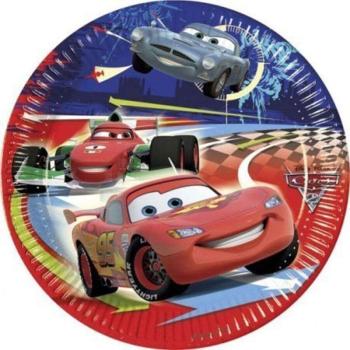 Disney Cars II, Verdák Papírtányér 8 db-os 23 cm kép