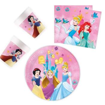 Disney Hercegnők party szett 23cm-es tányérral 36db-os kép