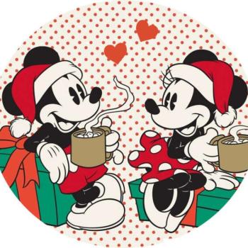 Disney Mickey Gift Karácsony formapárna, díszpárna 31x31 cm kép