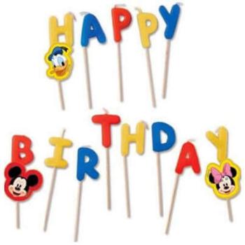 Disney Mickey Happy Birthday gyertya kép