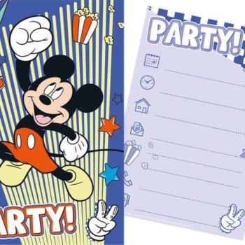 Disney Mickey party meghívó 5 db-os kép