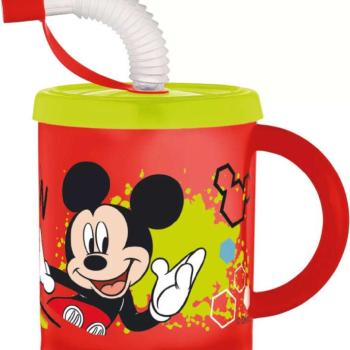 Disney Mickey szívószálas bögre 210ml kép