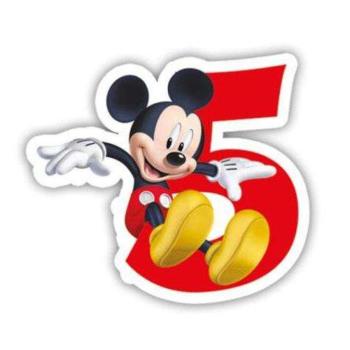 Disney Mickey tortagyertya, számgyertya 5 éves kép