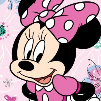 Disney Minnie Flowers mikroflanel takaró 100x150cm kép