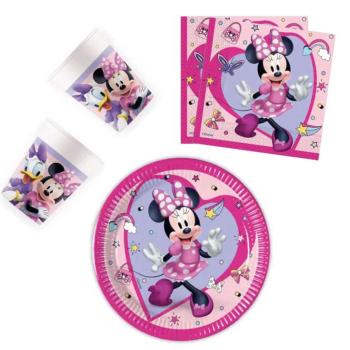 Disney Minnie Junior party szett 36 db-os 20 cm-es tányérral kép