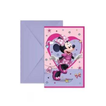 Disney Minnie party meghívó junior 6 db-os kép