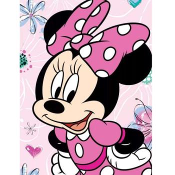 Disney Minnie polár takaró flowers 100x150cm (microflanel) kép