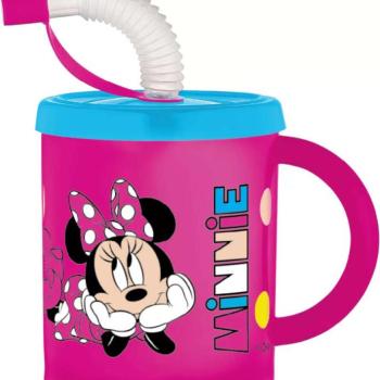 Disney Minnie szívószálas bögre 210ml kép