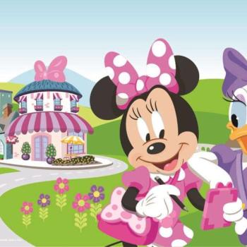 Disney Minnie tányéralátét virág kép