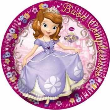 Disney Sofia Happy Birthday, Szófia Papírtányér 8 db-os 23 cm kép