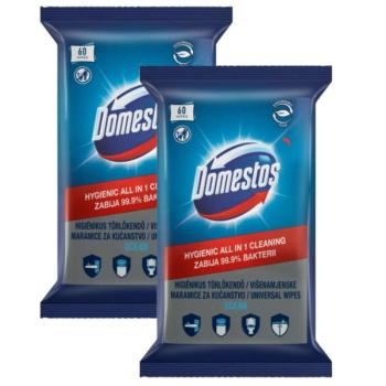 Domestos higiénikus Törlőkendő Ocean 2x60db kép