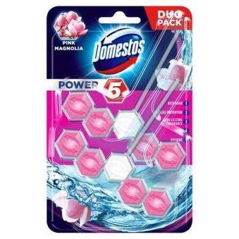 Domestos Power 5 WC fertőtlenítő 2x55g pink magnólia (67292836) kép