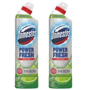 Domestos Power Fresh WC Tisztító Gél Lime 2x700ml kép