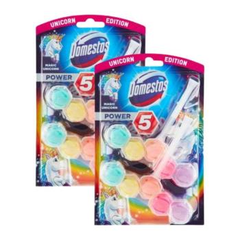 Domestos Power5 WC frissítő blokk Magic Unicorn Duopack (4x55g) kép