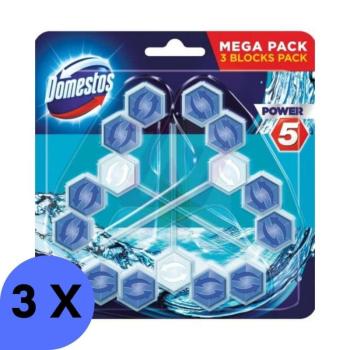 Domestos Power5 WC frissítő blokk Ocean (3x55g) kép