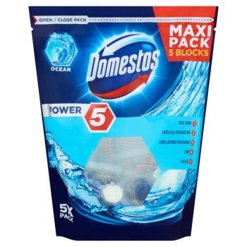 Domestos Power5 WC frissítő blokk Ocean (5x55g) kép