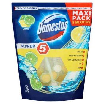 DOMESTOS &quot;Power 5&quot; lime illatú WC fertőtlenítő (5 db) kép