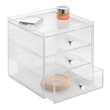 Drawers átlátszó kozmetikai rendszerező, magasság 18 cm - iDesign kép