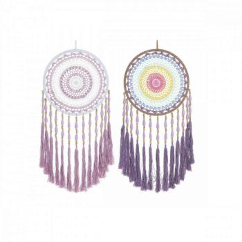 Dream catcher (álomszűrő) DKD Home Decor 8424001858286 Rózsaszín... kép