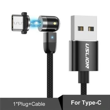 Dupla 360 ° -os mágneses kábel Android USB-C kép