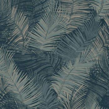 DUTCH WALLCOVERINGS Palm benzinkék tapéta kép