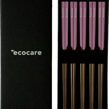 ECOCARE Box Gold-Pink fém sushi pálcikák 10 db kép