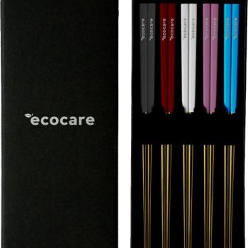 ECOCARE Fém Sushi pálcika doboz arany mix fogantyú 10 db kép