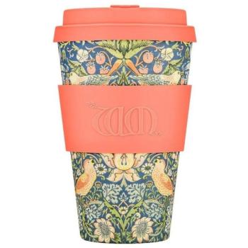 Ecoffee Cup, William Morris Gallery, Strawberry Thief, 400 ml kép