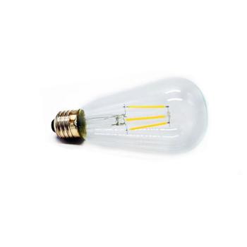 Edison izzó, filament LED retró izzó, fényforrás, 4W, 2700K, melegfehér kép