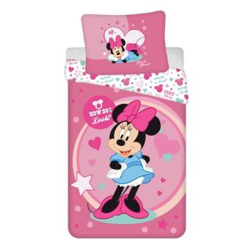 Egyszemélyes mikroszálas gyerek ágyneműhuzat 140x200 cm Minnie Sweet Like Me – Jerry Fabrics kép