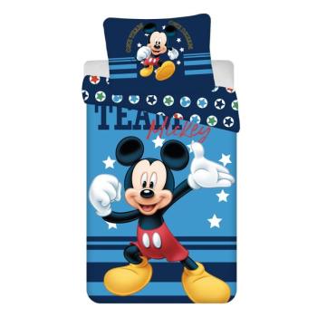 Egyszemélyes pamut gyerek ágyneműhuzat 140x200 cm Mickey Team – Jerry Fabrics kép