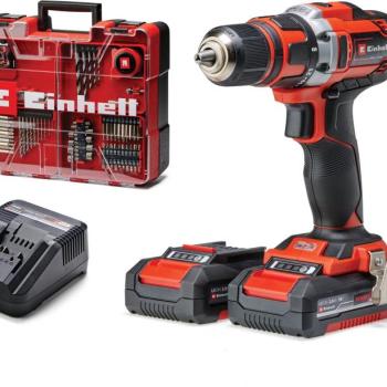 Einhell Akkus csavarhúzó TE-CD 18/40 Li +69 Kit (2x2,0Ah) kép