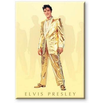 Elvis &#039;Gold Flat&#039; Hűtőmágnes kép