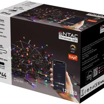 Entac Karácsonyi IP44 120 LED Füzér MC 9m Tuya APP kép