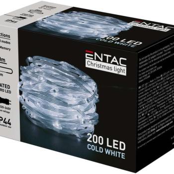 Entac Karácsonyi IP44 200 PVC Bevonatú Micro LED CW 20m kép