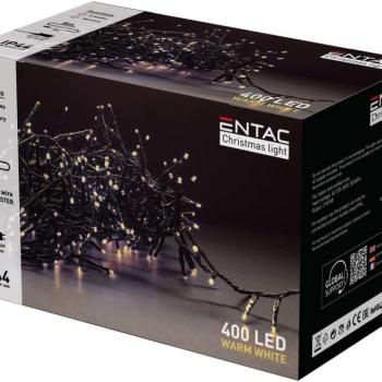 Entac Karácsonyi IP44 400 LED Fürtös Fénysor WW 8m kép