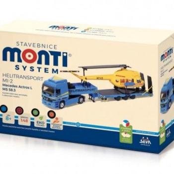 Építőkészlet Helitransport MI-2 Mercedes Actros L 1:48 kép