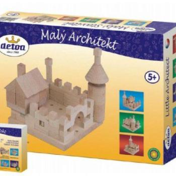 Építőkészlet Little Architect fatömbök 120 db kép